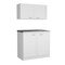Tuhome Zurich Cabinet Set, Two Shelves, White SLB6760 - alternate 4